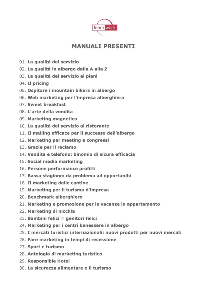 Collezione 30 manuali Teamwork - immagine 2