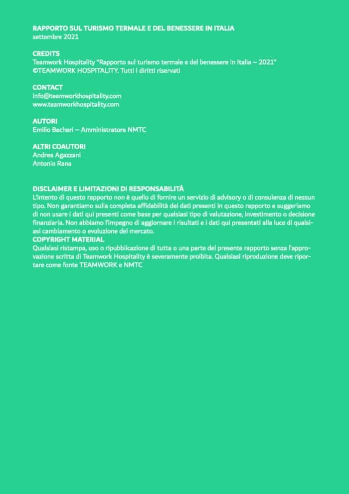 Rapporto sul turismo termale e del benessere in Italia - Image 2
